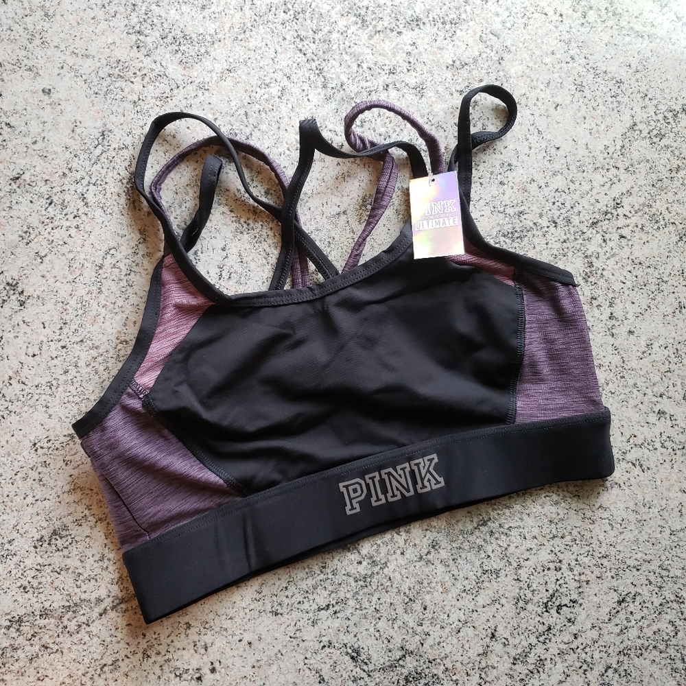 VS PINK Strappy Pocket Sport Bra